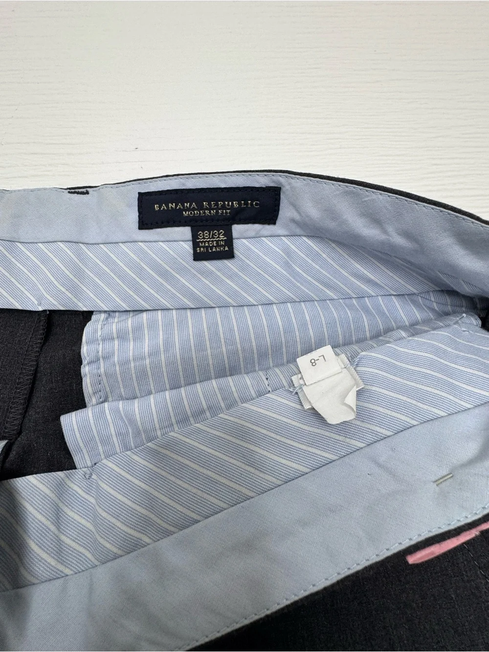 Banana Republic Black Dress Pants with Light Blue Lining